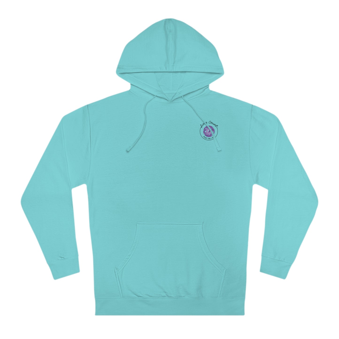 Lines Count Hooded Sweatshirt - Purple Logo