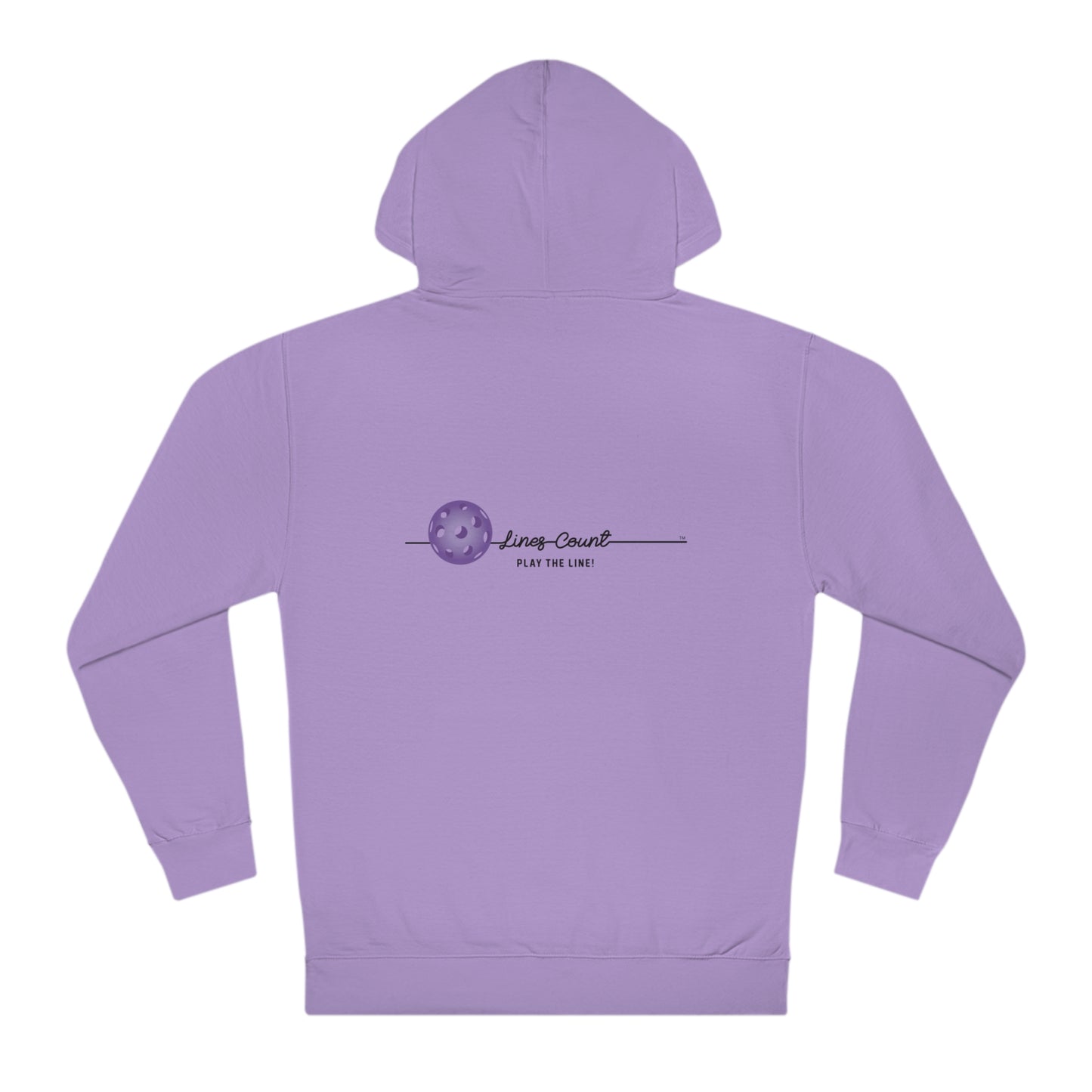 Lines Count Hooded Sweatshirt - Purple Logo