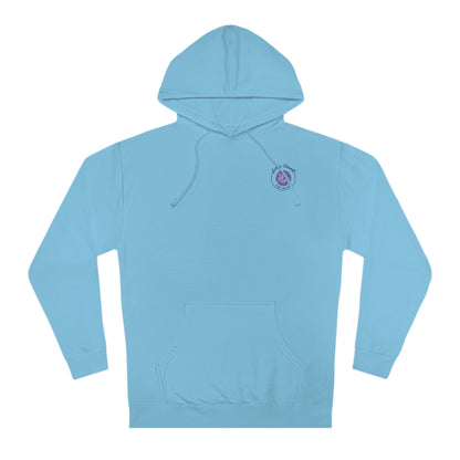 Lines Count Hooded Sweatshirt - Purple Logo