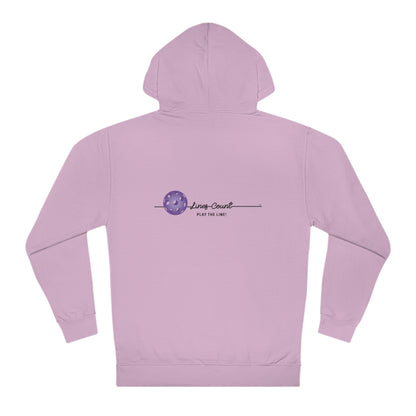 Lines Count Hooded Sweatshirt - Purple Logo