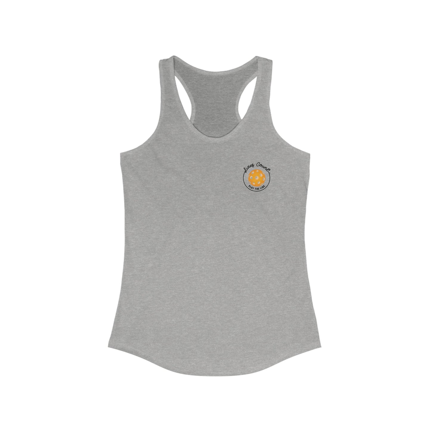 Next Level Women's Ideal Racerback Tank - Orange Logo