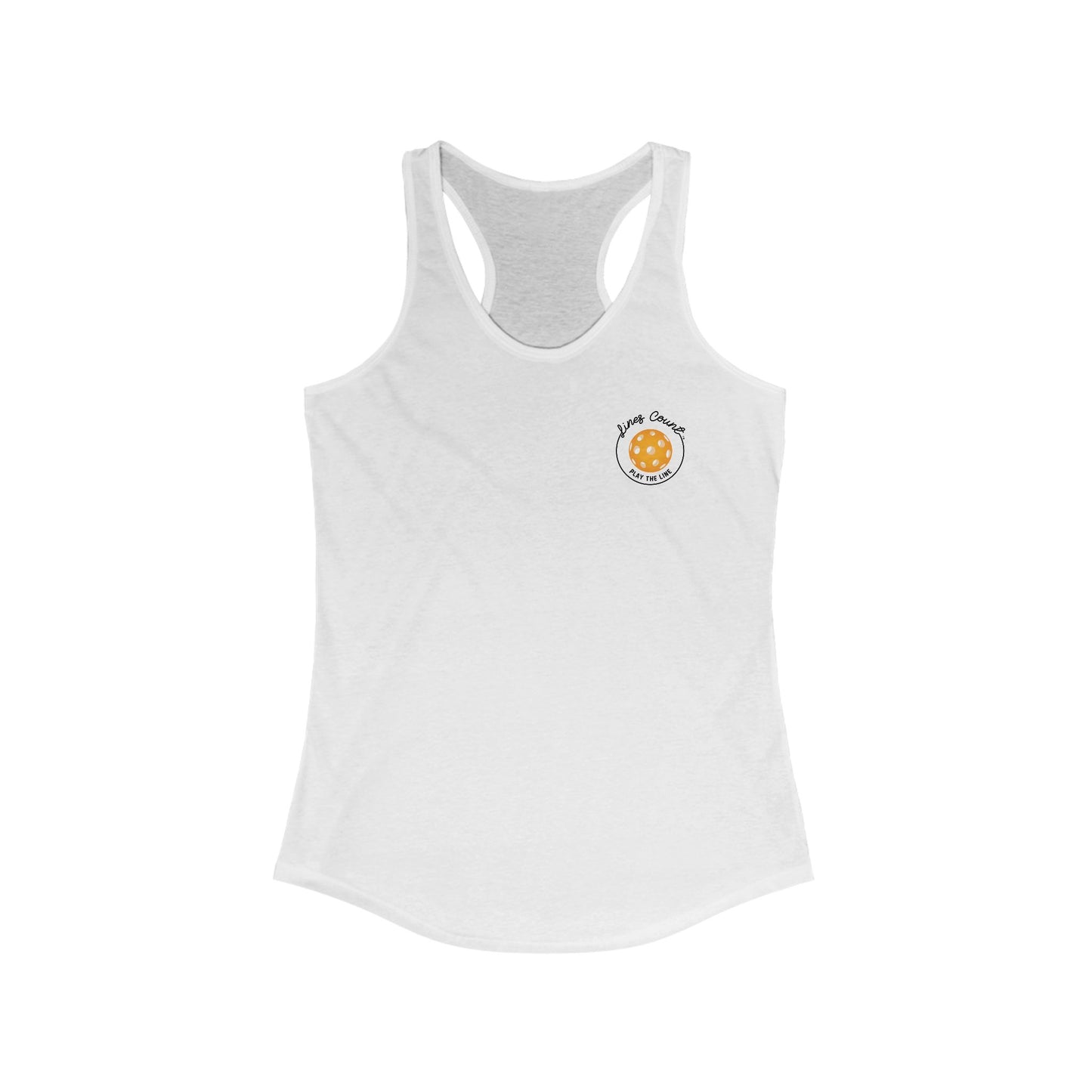 Next Level Women's Ideal Racerback Tank - Orange Logo