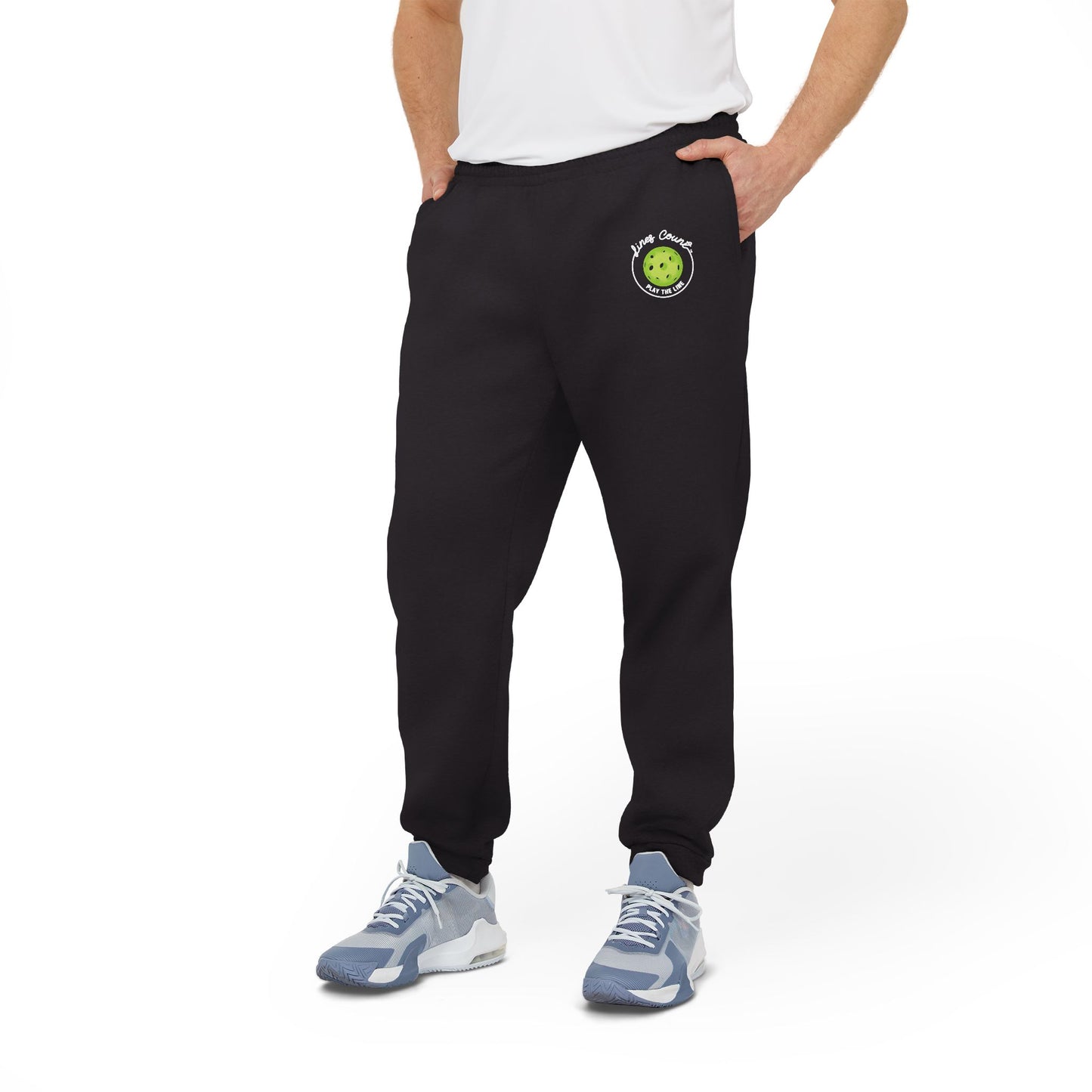 Warm up with Lines Count (MENS/Unisex) Fleece Joggers