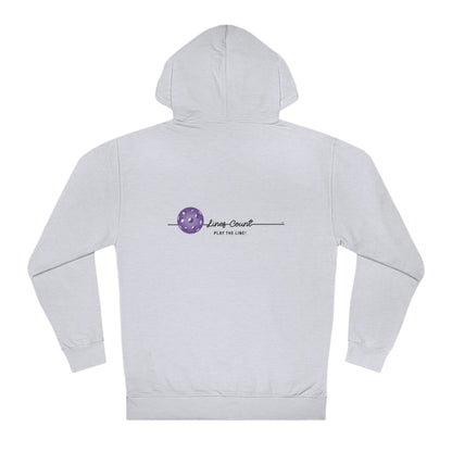 Lines Count Hooded Sweatshirt - Purple Logo