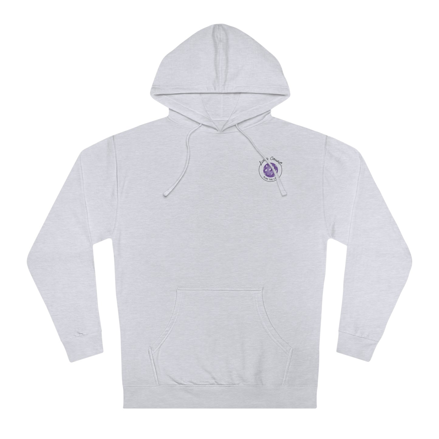 Lines Count Hooded Sweatshirt - Purple Logo