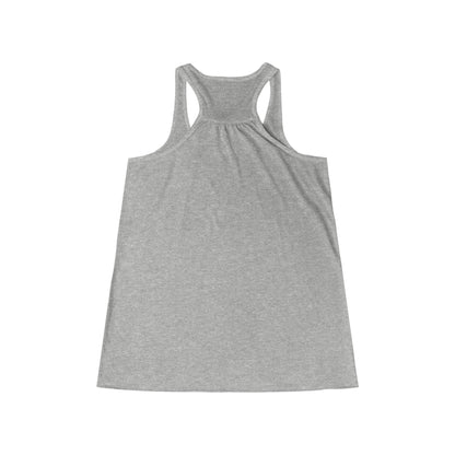 Women's Flowy Racerback Tank - Purple Logo